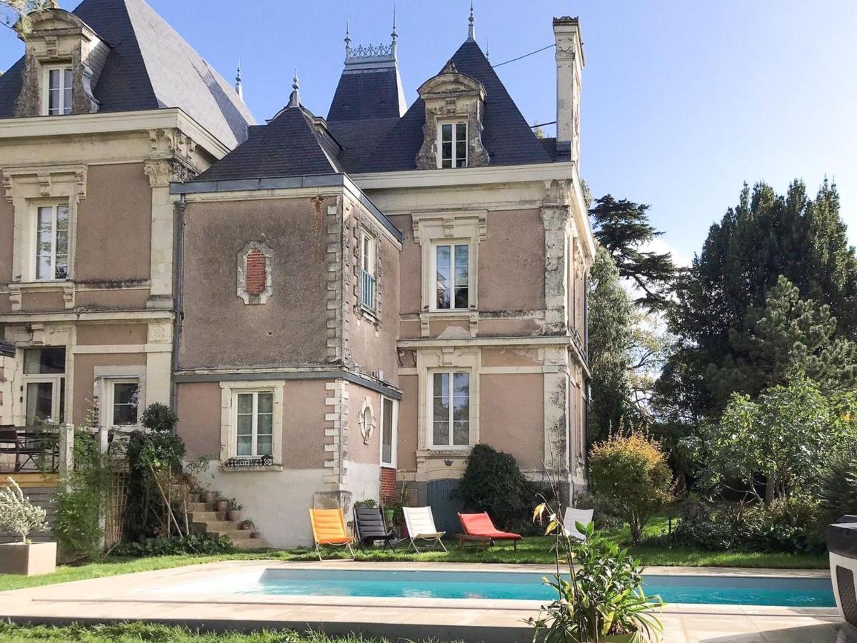 Maison De Maitre Avec Piscine Et Jardin - Coeur Des Coteaux Du Layon, Proche Angers Et Saumur - Fr-1-622-55 Bed and Breakfast Faye-d'Anjou Buitenkant foto